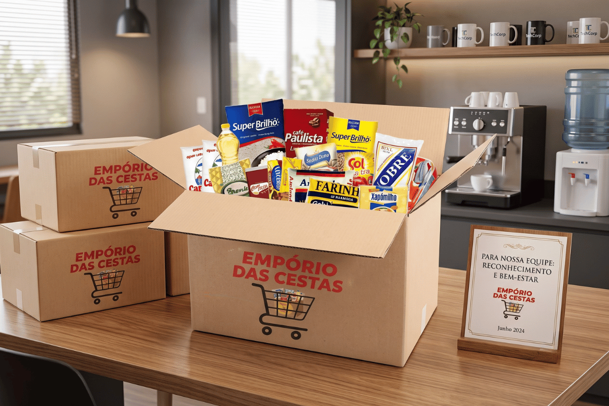 Cesta de alimentos para funcionários da empresa: um benefício que gera reconhecimento e fortalece o ambiente de trabalho