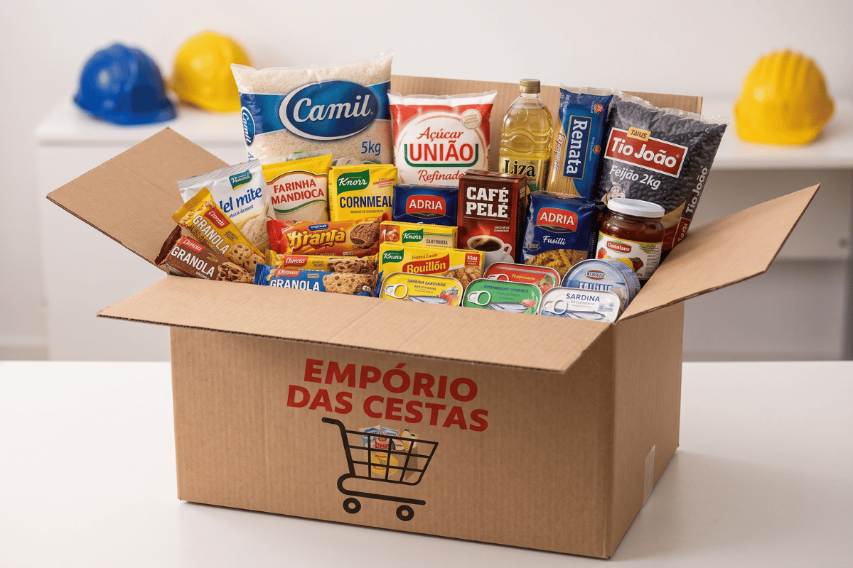 Cesta de alimentos para construtora: como esse benefício fortalece equipes e valoriza os profissionais da obra