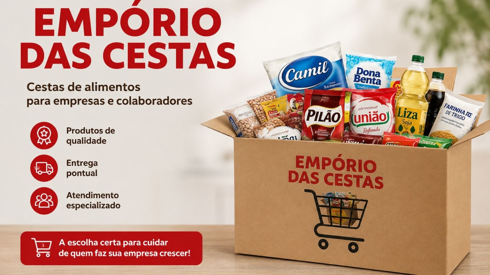 Cesta de alimentos para escola: benefício para professores, auxiliares e equipes de apoio