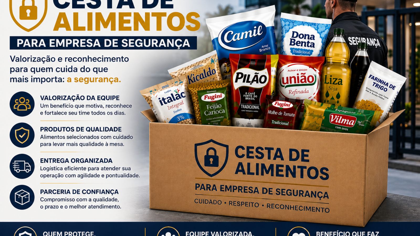 Cesta de alimentos para restaurante: benefício para cozinheiros, atendentes e equipes de apoio