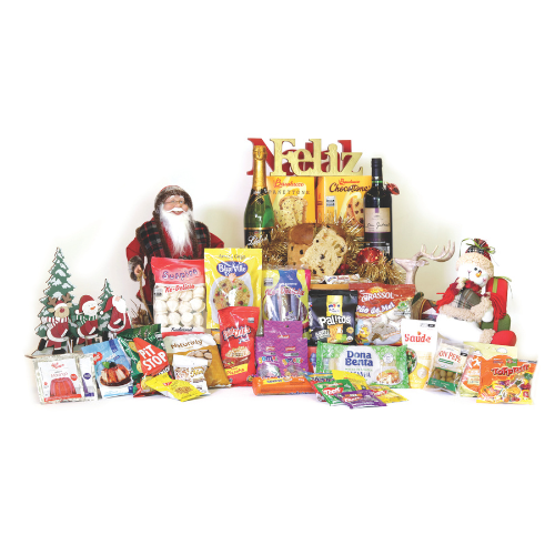 Cesta Alegria com Dois Panettones