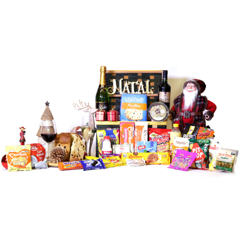 Cesta Elegance com Dois Panettones